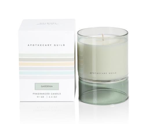 GARDENIA Zodax Delmar Short Scented Jar Candle - 3.4 oz