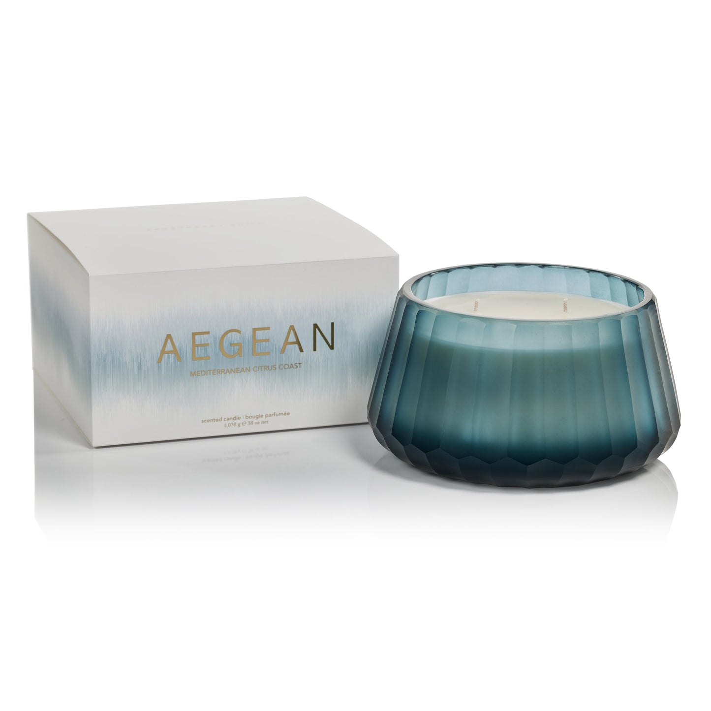 MEDITERRANEAN CITRUS COAST Zodax Agean 38 oz Scented Candle - 7 inch