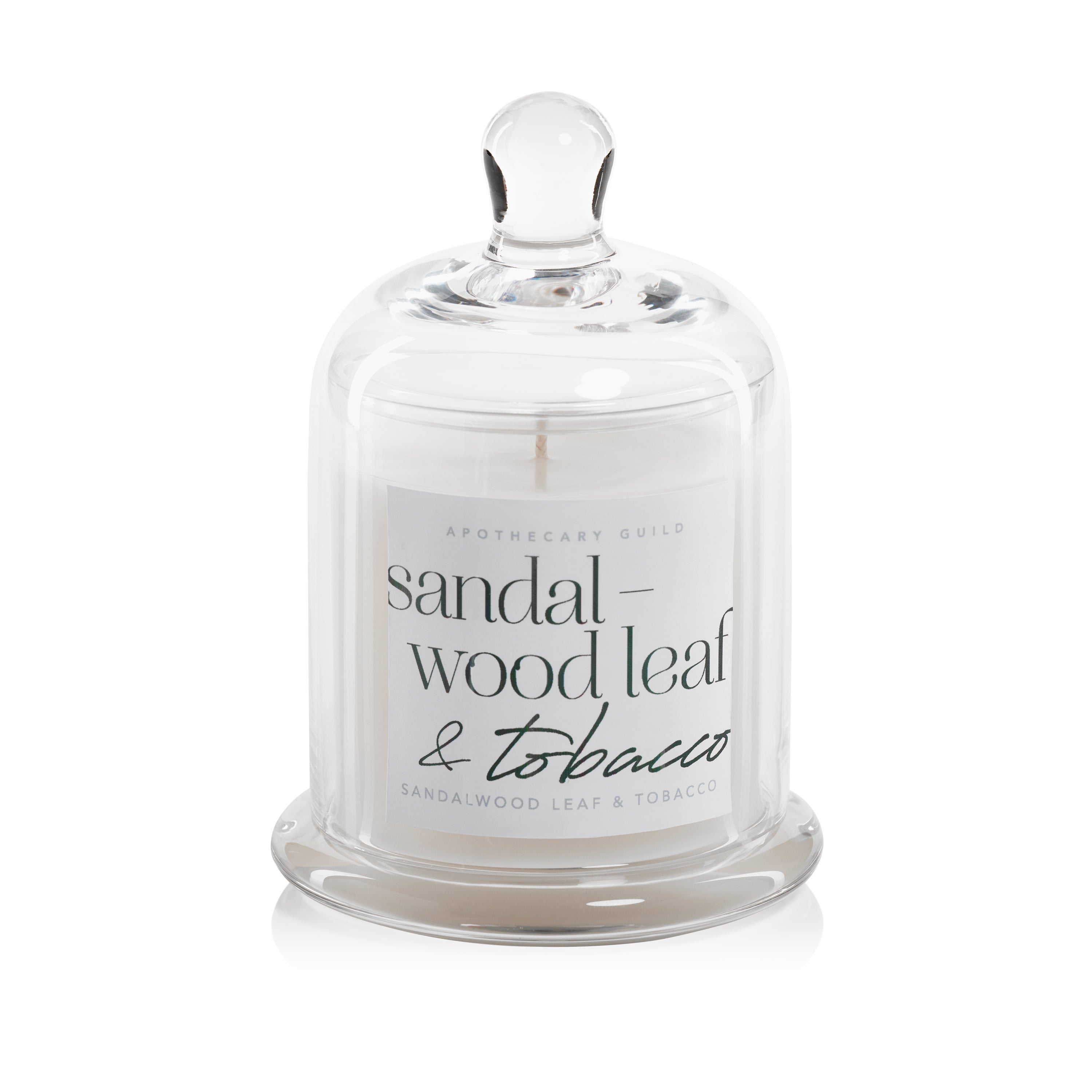 tobacco leaf and sandalwood candle + Soy from Sydney Hale Experience a fragrant journey with Apothecary Guild Dome Candle Jars Tobacco and Bay Leaf Luxury