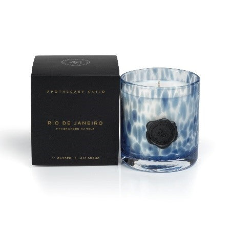 SEA SALT and COASTAL MIST Zodax Apothecary Guild Opal Glass Gift Boxed Scented Jar Candle - 11 oz