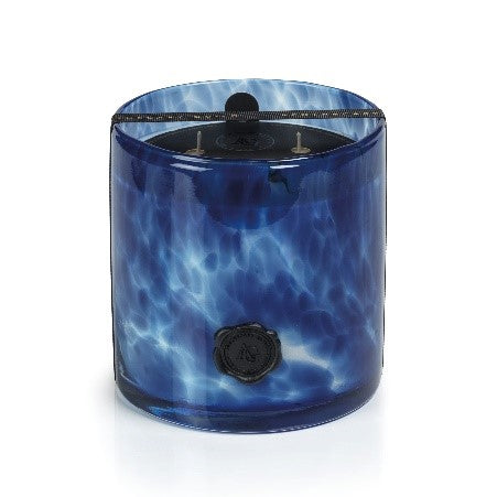 SEA SALT and COASTAL MIST Zodax Apothecary Guild Opal Glass Large 3-Wick Scented Jar Candle - 50 oz