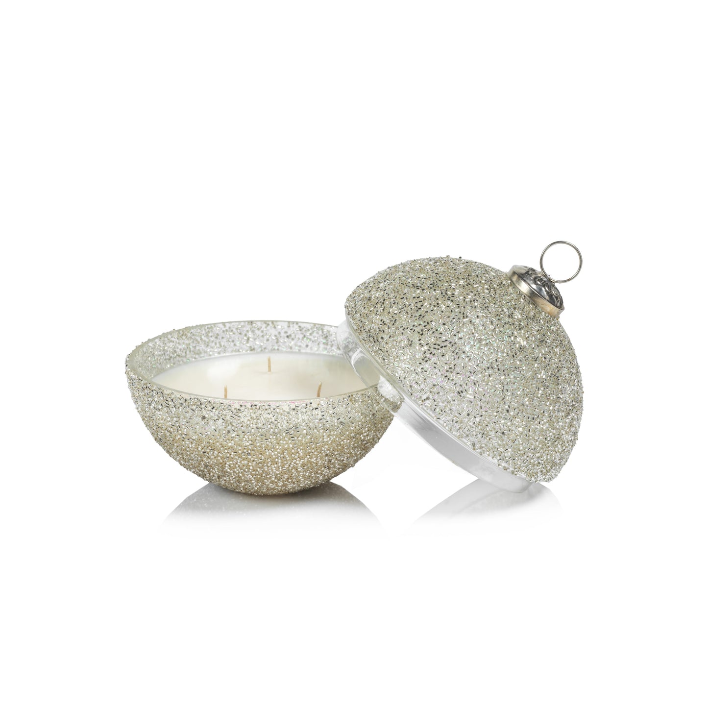 SIBERIAN FIR - SILVER GLITTER Zodax 5 in Scented Candle