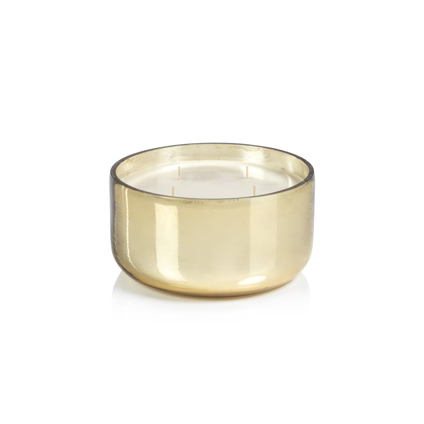SIBERIAN FIR - Zodax Gold 6 in 26 oz Scented Jar Candle