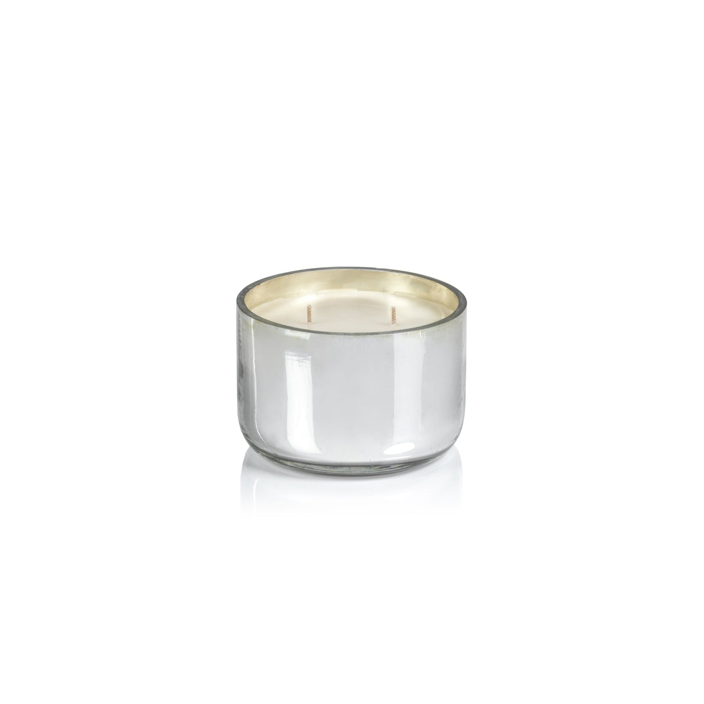 SIBERIAN FIR - Zodax Silver 4 in 10 oz Scented Jar Candle