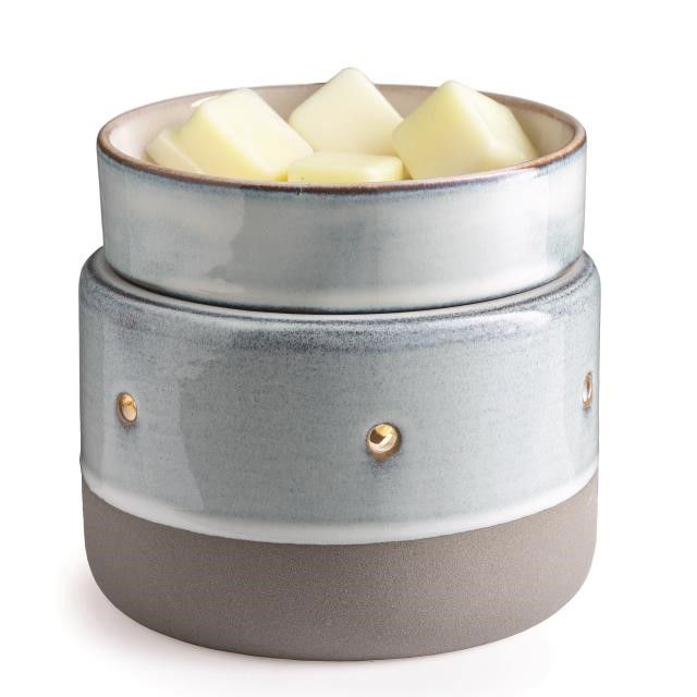 GLAZED CONCRETE Candle Warmer and Dish Fragrance Warmer by Candle Warmers