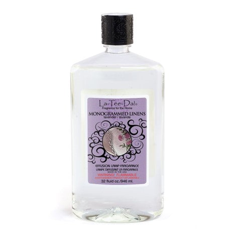 MONOGRAMMED LINENS La-Tee-Da Effusion & Fragrance Lamp Oil Refills - 32 oz
