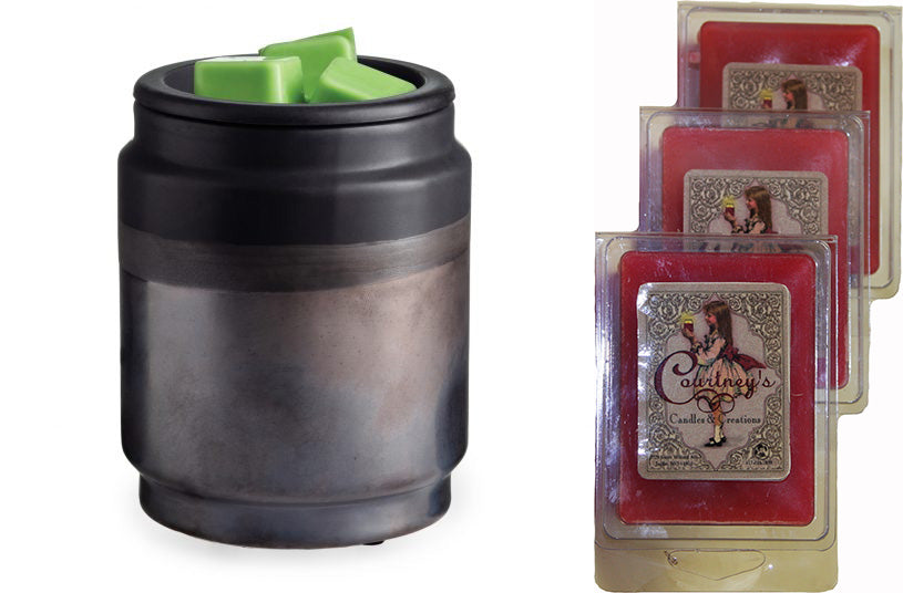 BLACK DIPPED - Flip Dish Fragrance Warmer by Candle Warmers