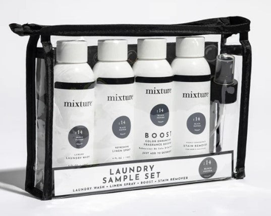 Egyptian Cotton Mixture Laundry Gift Set - Laundry Wash, Linen Spray, BOOST, and Stain Remover