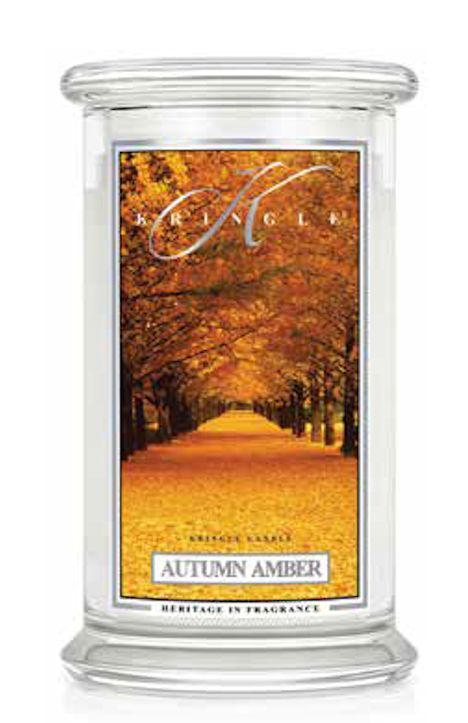 AUTUMN AMBER Large 2-Wick 22 oz 100 Hour Jar by Kringle Candles
