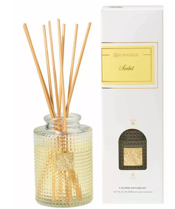 SORBET Aromatique Reed Diffuser Gift Set Glass Vessel