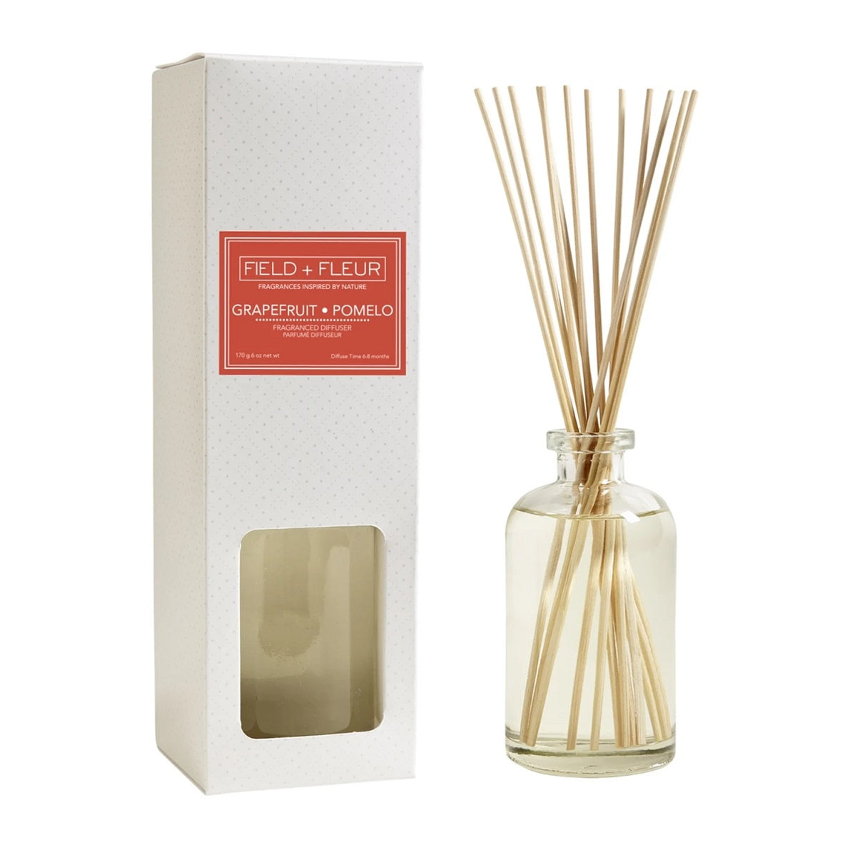 GRAPEFRUIT POMELO Field + Fleur Reed Diffuser 6 oz