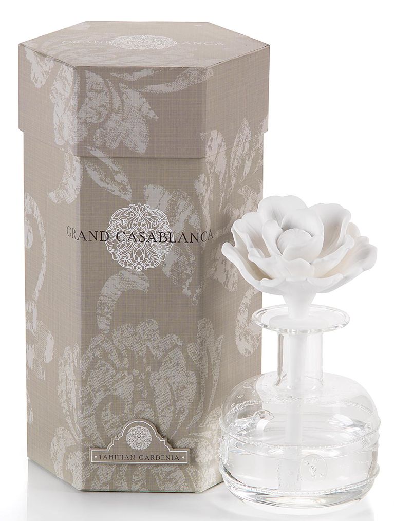 TAHITIAN GARDENIA Grand Casablanca Aroma Porcelain Diffuser by Zodax
