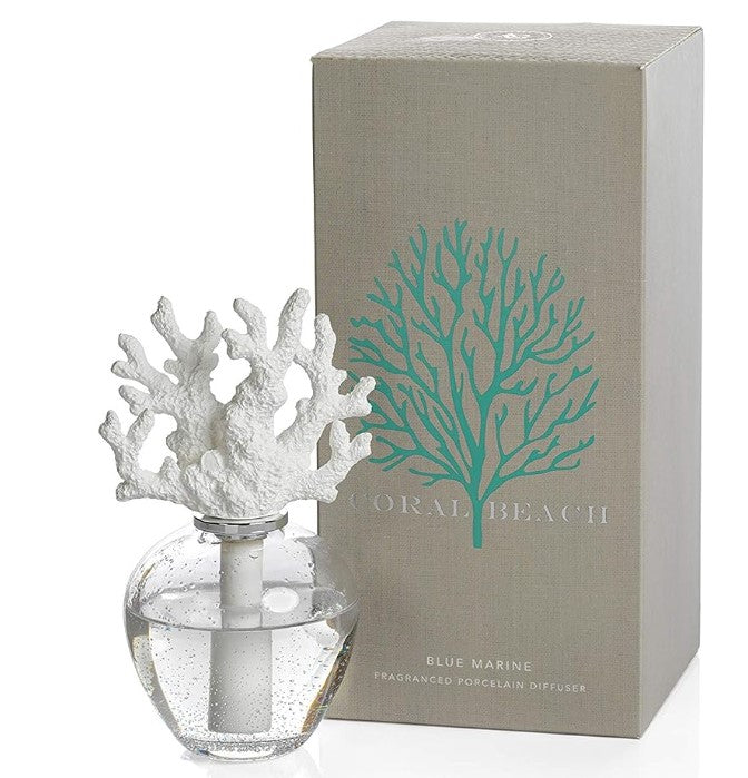 Zodax Coral Beach Porcelain Diffuser Coral Bay Blue Marine Diffuser