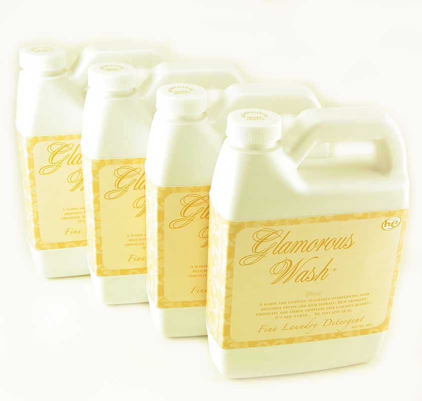 FLEUR DE LIS Case of 4 Tyler Glamorous Wash - 32 oz Size of Fine Laundry Detergent by Tyler Candles