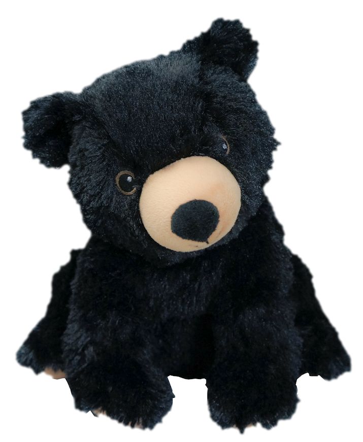 BEAR BLACK - WARMIES Cozy Plush Heatable Lavender Scented Stuffed Animal