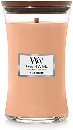 YUZU BLOOMS WoodWick 22oz Large Jar Candle Burns 180 Hours