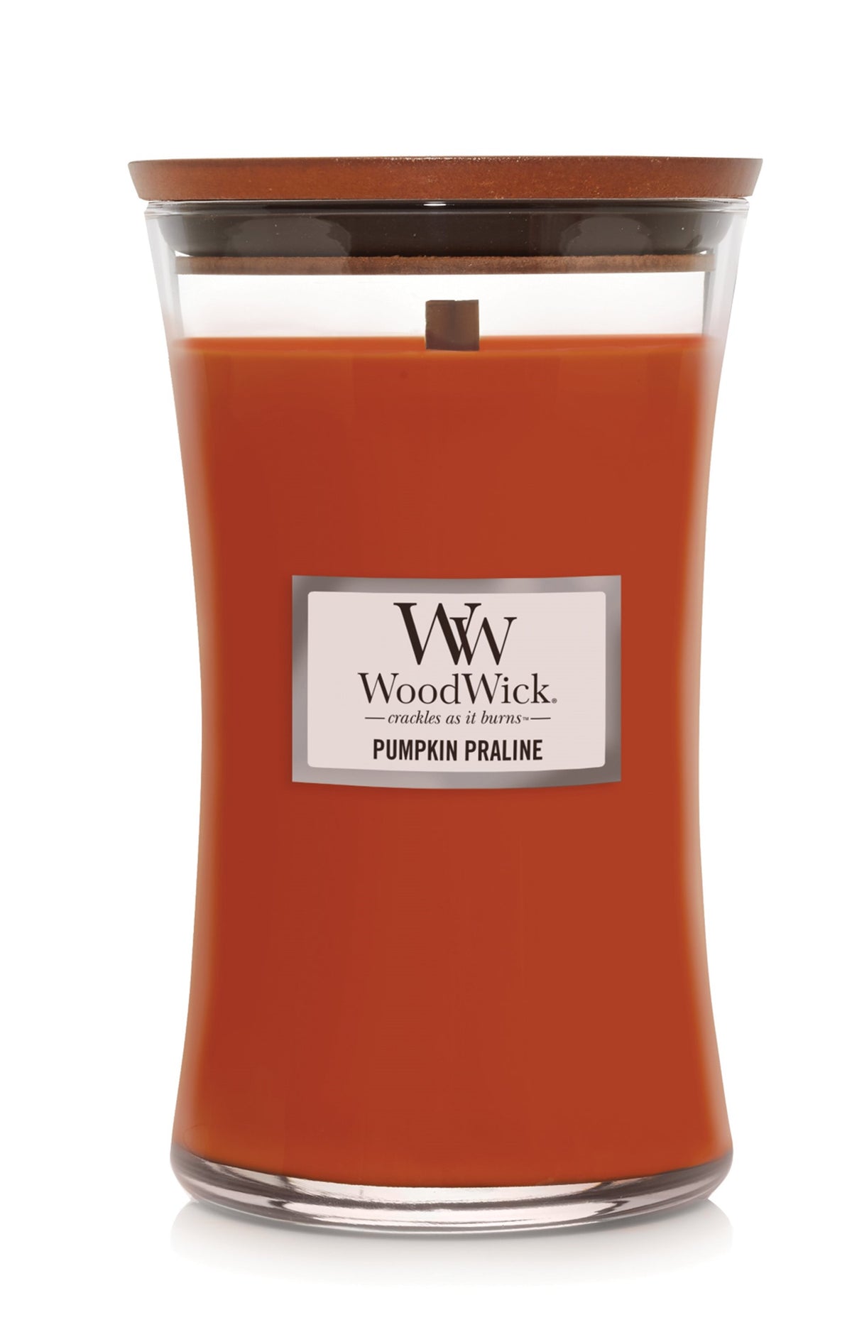 PUMPKIN PRALINE WoodWick 22oz Large Jar Candle Burns 180 Hours