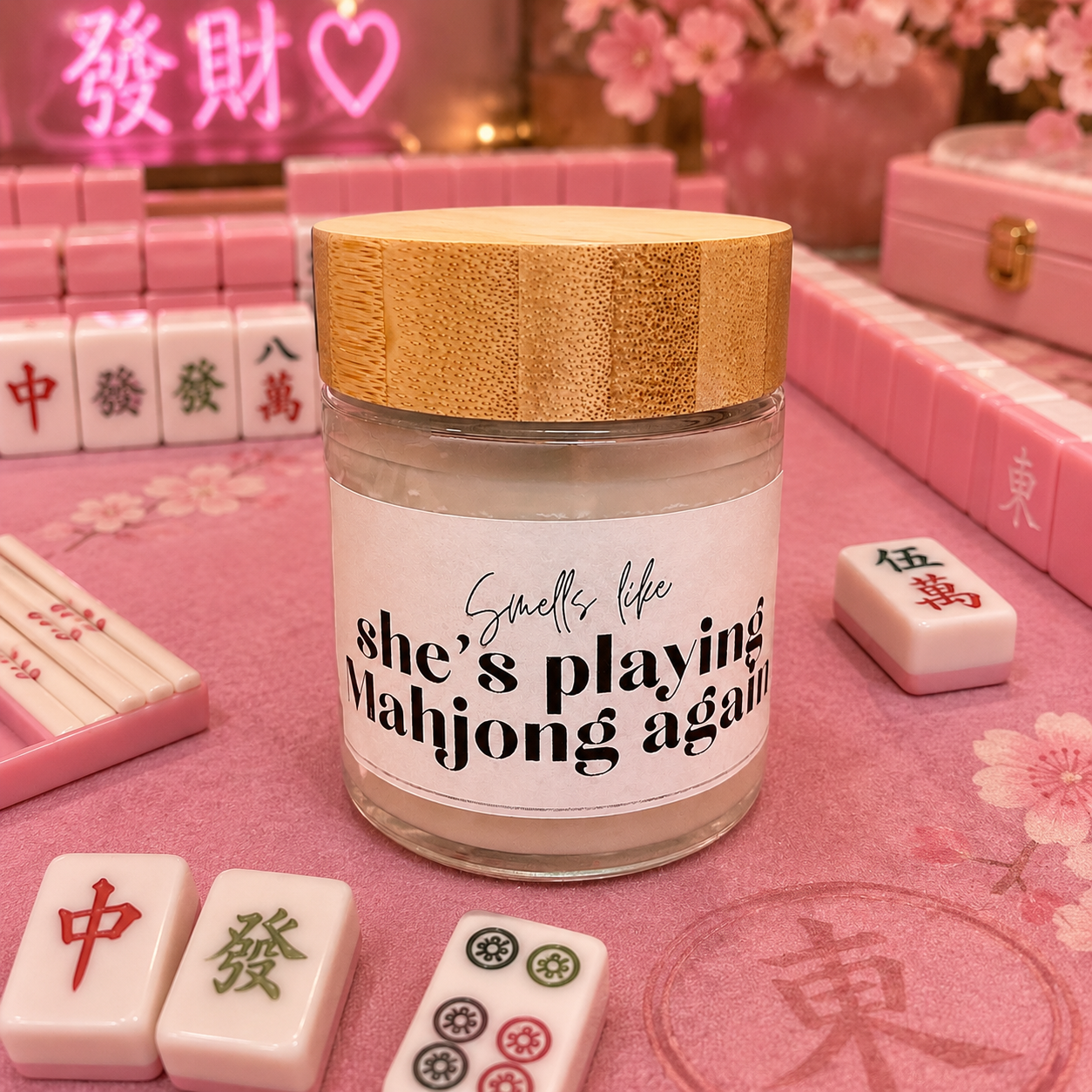 Smells like she's playing Mahjong again - Scented Jar Candle