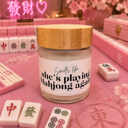 Smells like she's playing Mahjong again - Scented Jar Candle