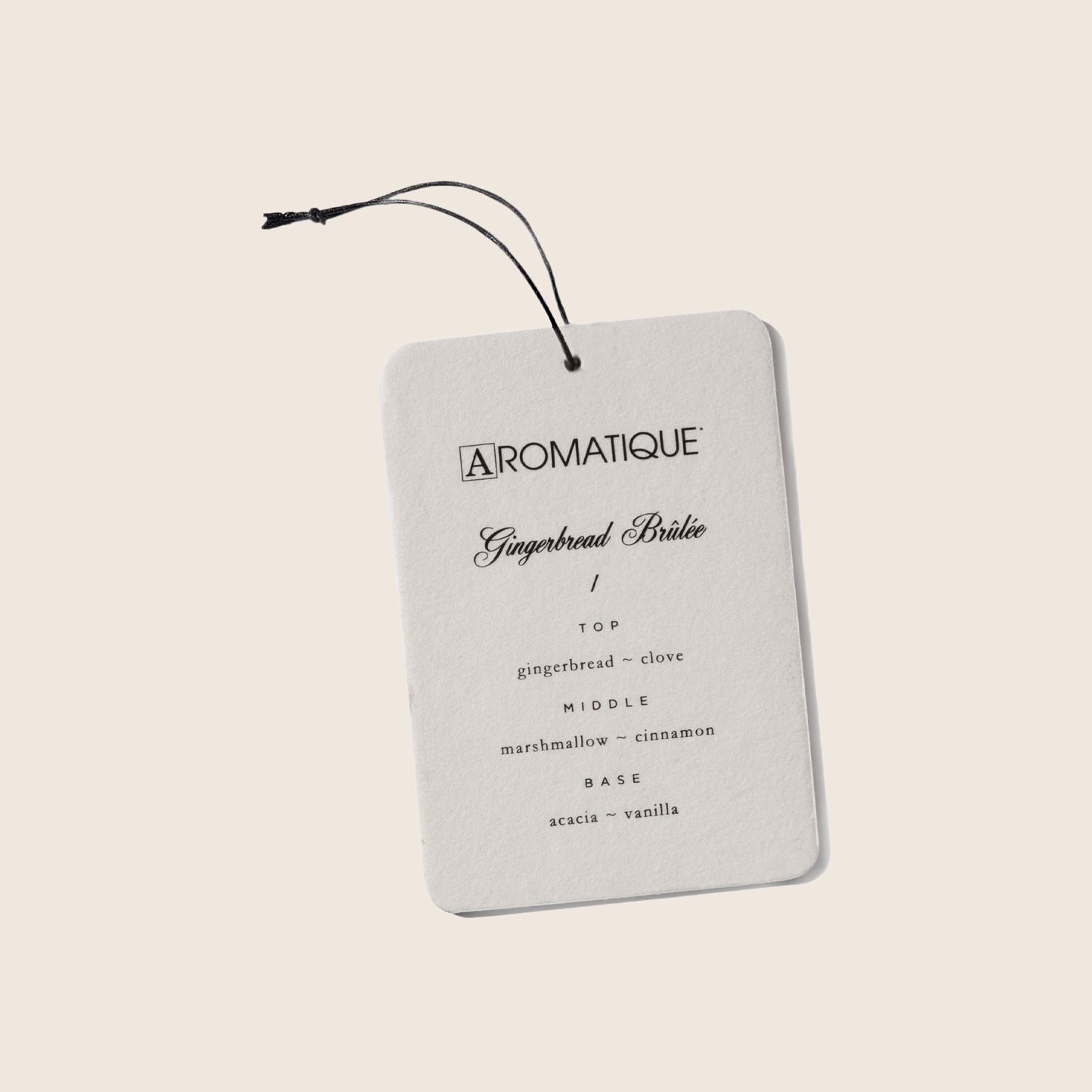 Gingerbread Brulee Car Air Freshener by Aromatique