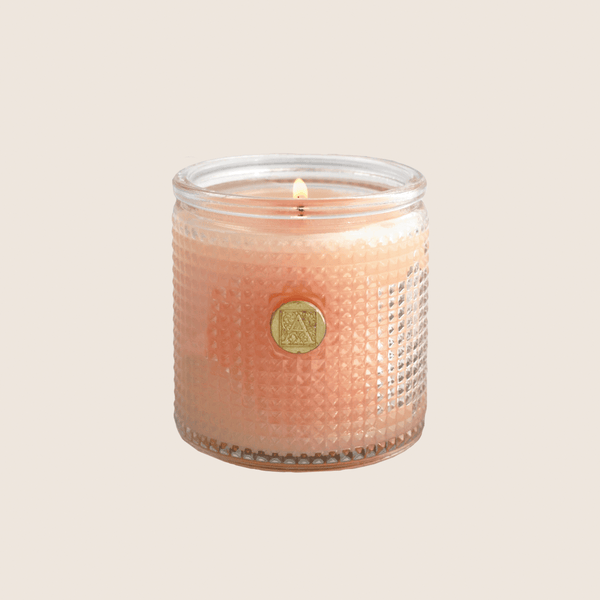 TANGERINE DREAMS Aromatique Textured Glass 6 oz Scented Jar Candle