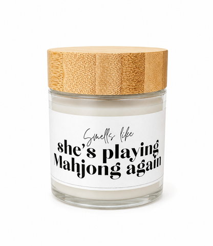 Smells like she's playing Mahjong again - Scented Jar Candle