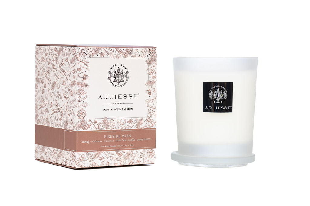 FIRESIDE WISH 10oz Candle by Aquiesse