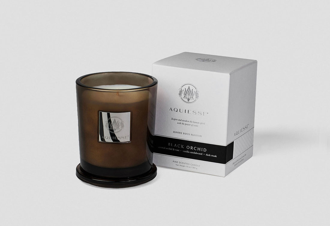 BLACK ORCHID 10oz Candle by Aquiesse