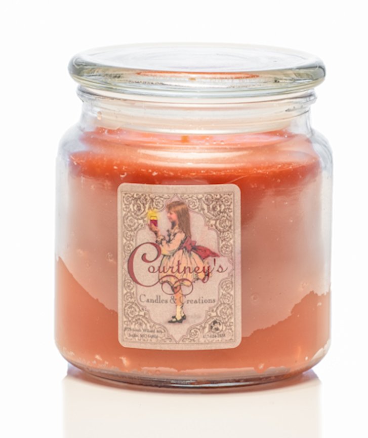 Spiced Pumpkin - Courtneys Candles Maximum Scented 16oz Medium Jar Candle