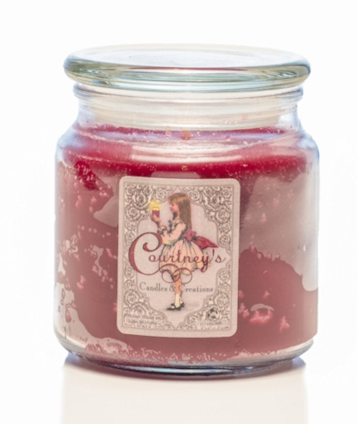Wine and Roses - Courtneys Candles Maximum Scented 16oz Medium Jar Candle