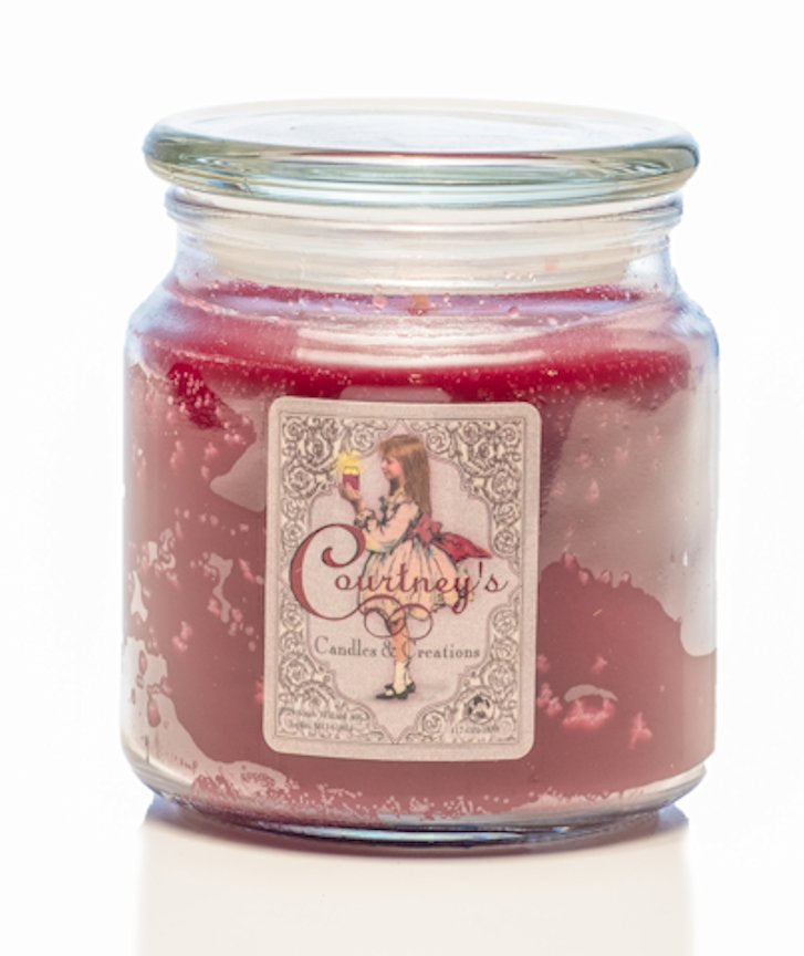 Cranberry Wine - Courtneys Candles Maximum Scented 16oz Medium Jar Candle