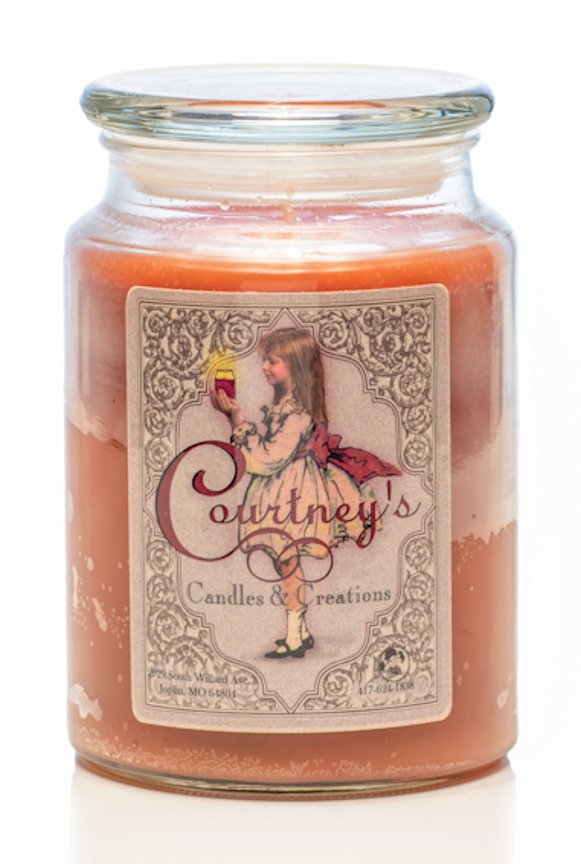 Mulled Cinnamon Cider - Courtneys Candles Maximum Scented 26oz Large Jar Candle