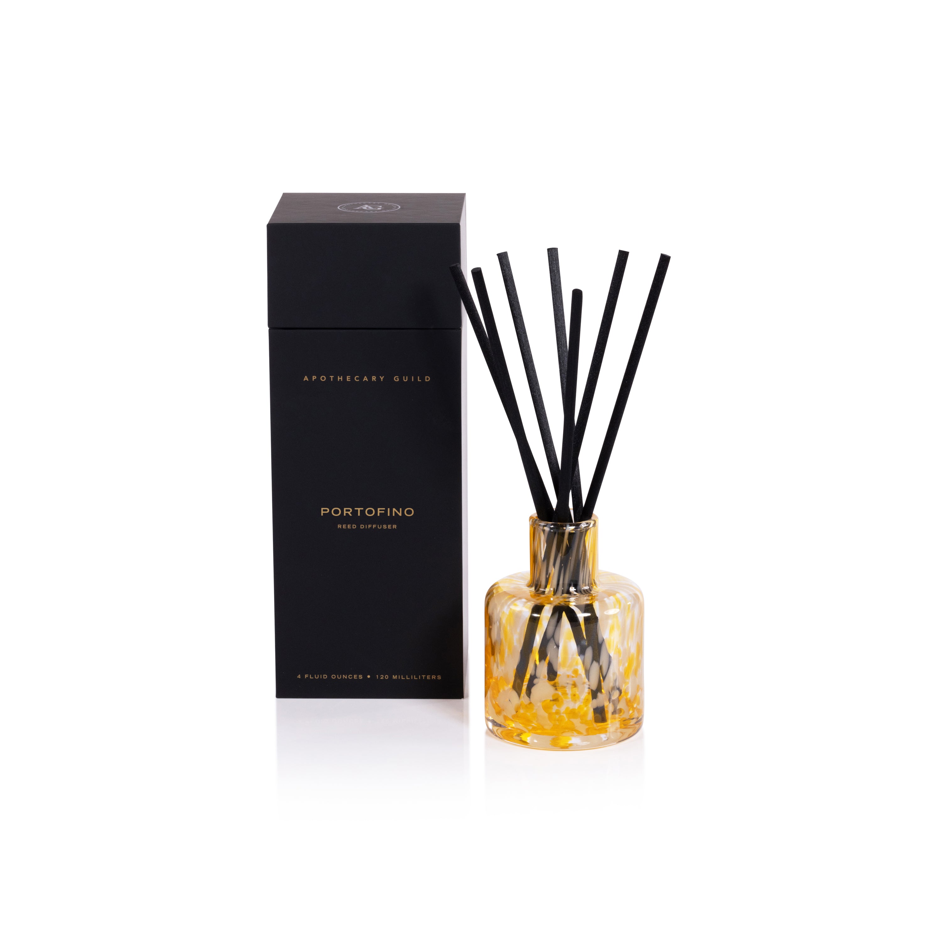 PORTOFINO Zodax Apothecary Guild Opal Glass Reed Diffuser - 4oz ...