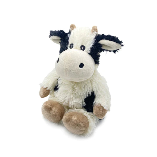 BLACK and WHITE COW JUNIOR- WARMIES Cozy Plush Heatable Lavender Scented Stuffed Animal