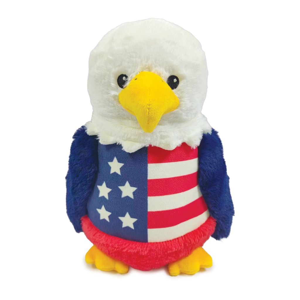 USA Eagle Warmies Cozy Plush Heatable Lavender Scented Stuffed Animal