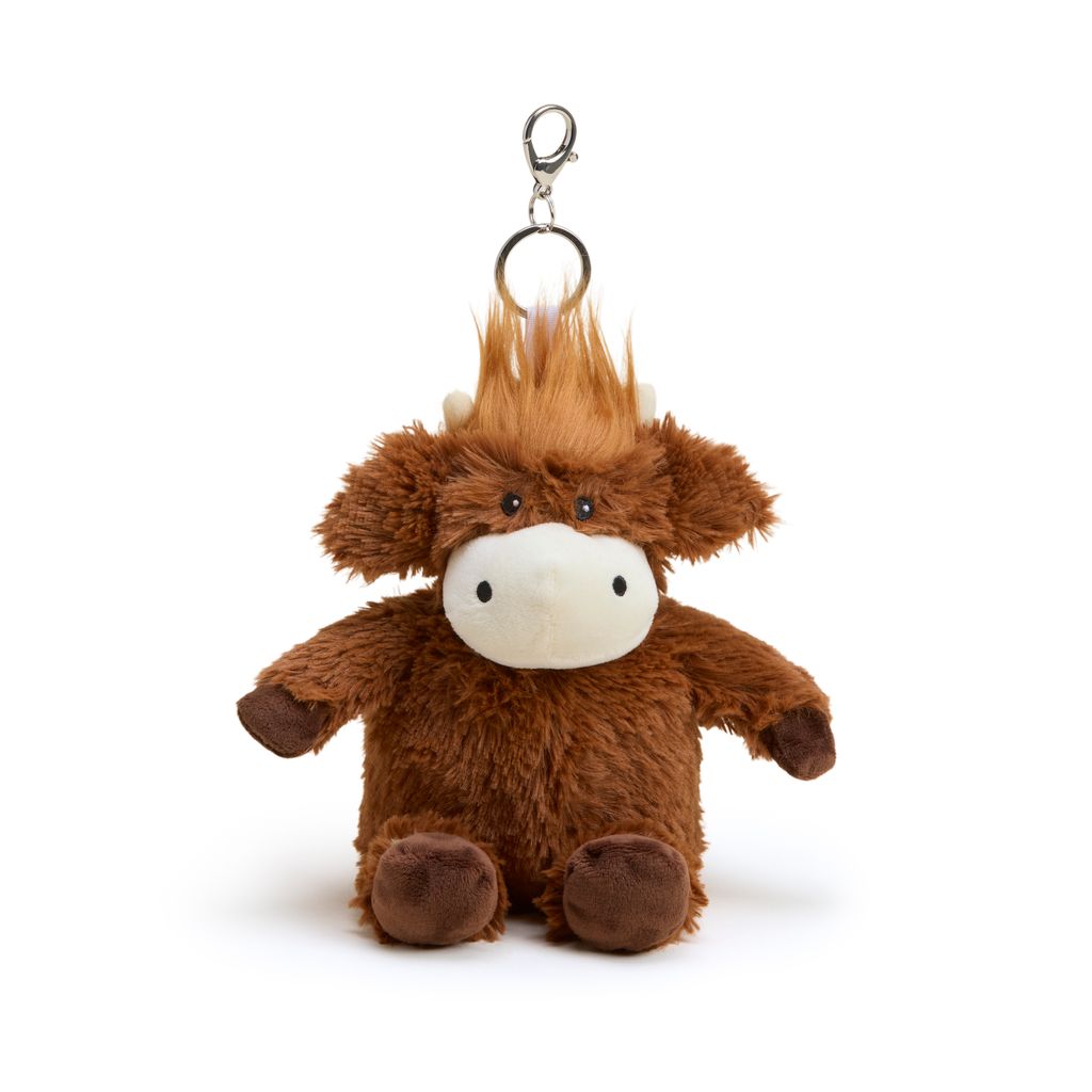 Highland Cow Warmies Bag Charm