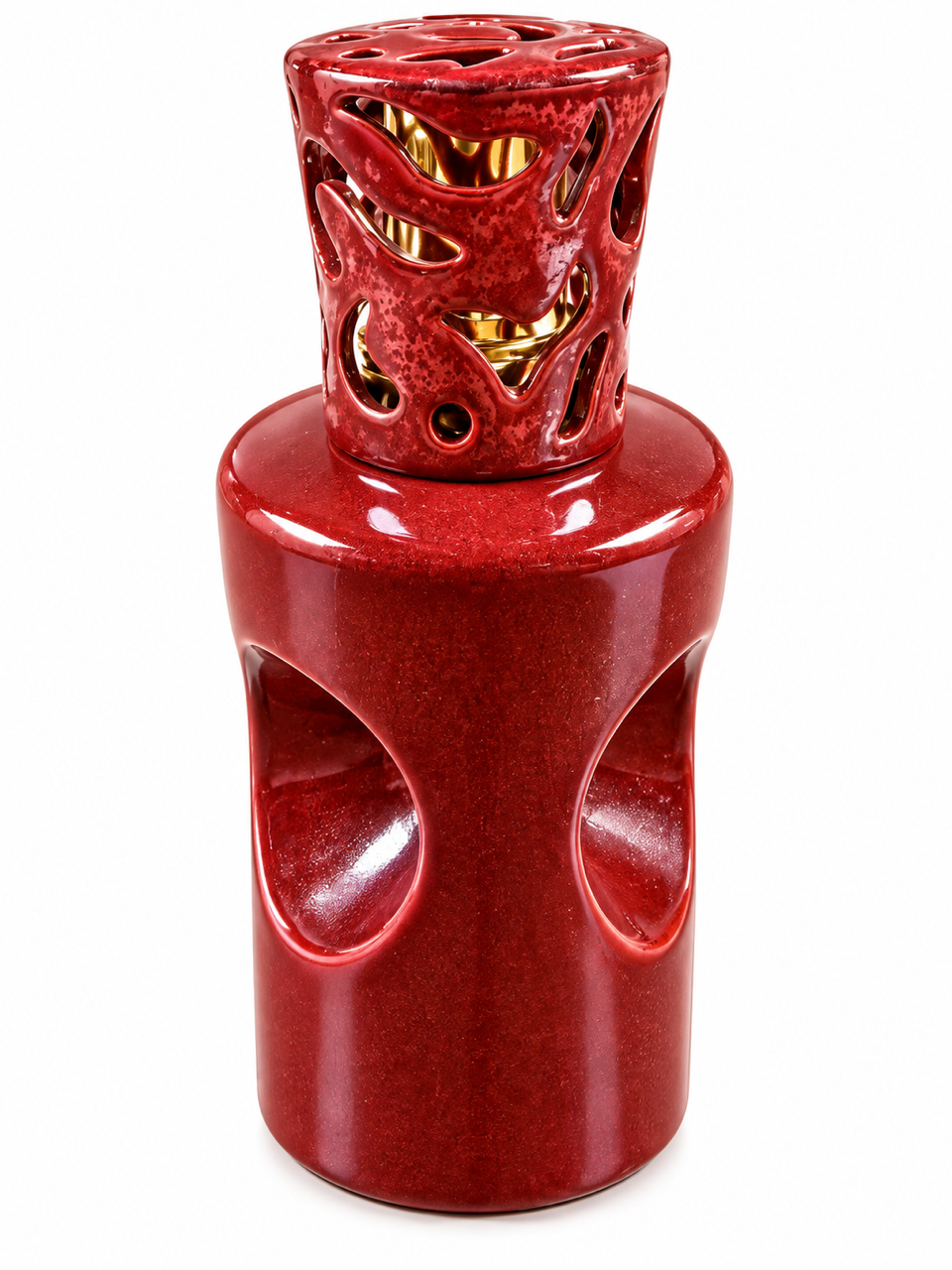 Milano Burnt Amber Red Fragrance Lamp by Alexandria