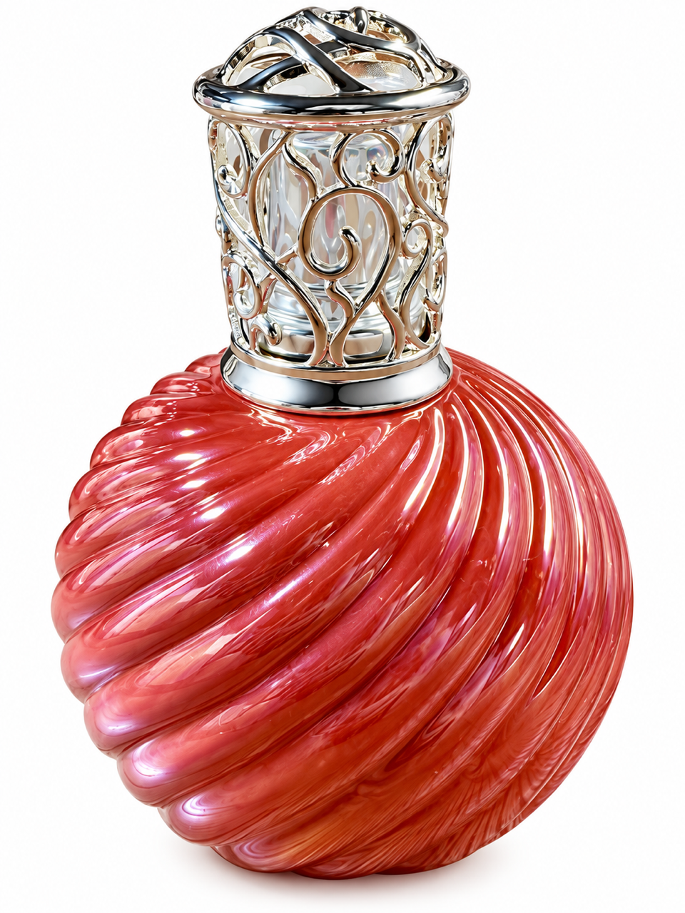 Red Swirl Fragrance Lamp by Alexandria