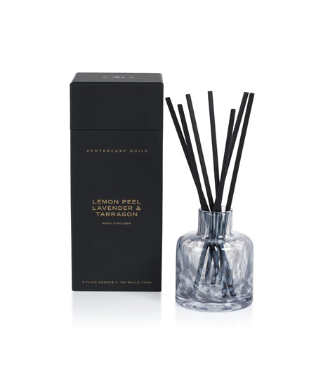 LEMON PEEL, LAVENDER and TARRAGON Zodax Apothecary Guild Reed Diffuser - 120 ml - Gift Boxed