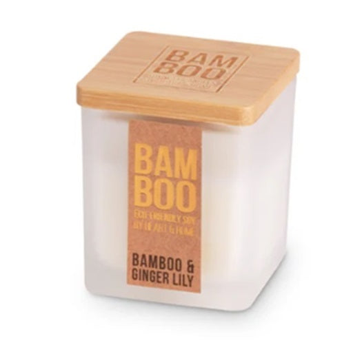 BAMBOO & GINGER Scented Jar Candle 2.8 oz 20 Hour by Bamboo Home Fragrance