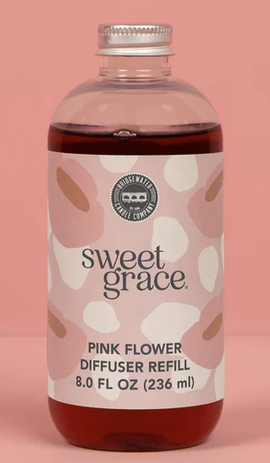 SWEET GRACE Flower Diffuser REFILL by Bridgewater w/ Pink Dye