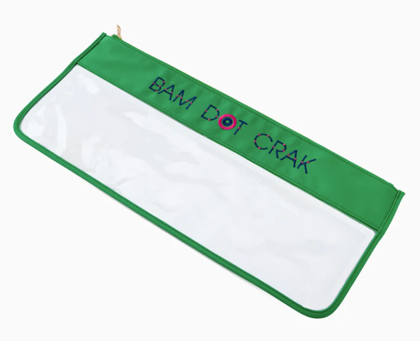 Kelly Green Bam Dot Crak Bag - Oh My Mahjong
