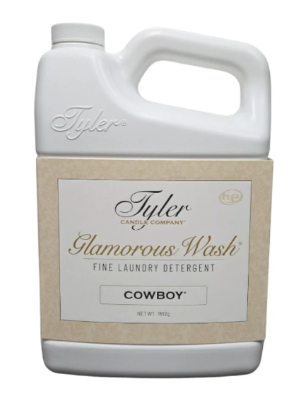 COWBOY Glamorous Wash 64 oz (Half Gallon) Fine Laundry Detergent by Tyler Candles