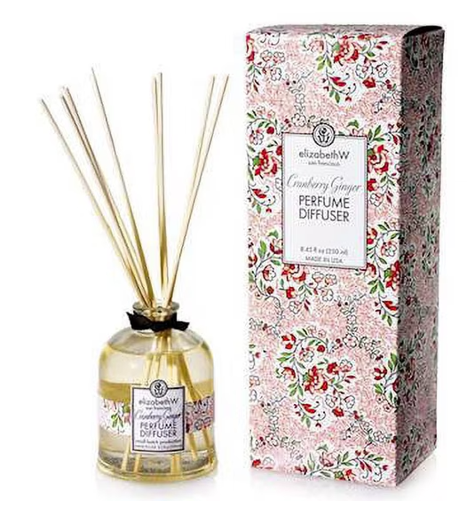 CRANBERRY GINGER Elizabeth W Perfume Reed Diffuser 8.45 oz