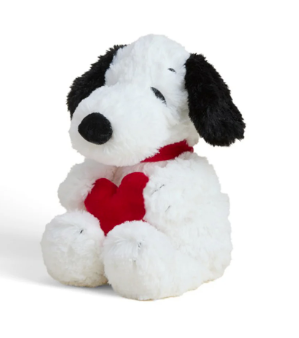 RED HEART SNOOPY Warmies Cozy Plush Heatable Lavender Scented Stuffed Animal