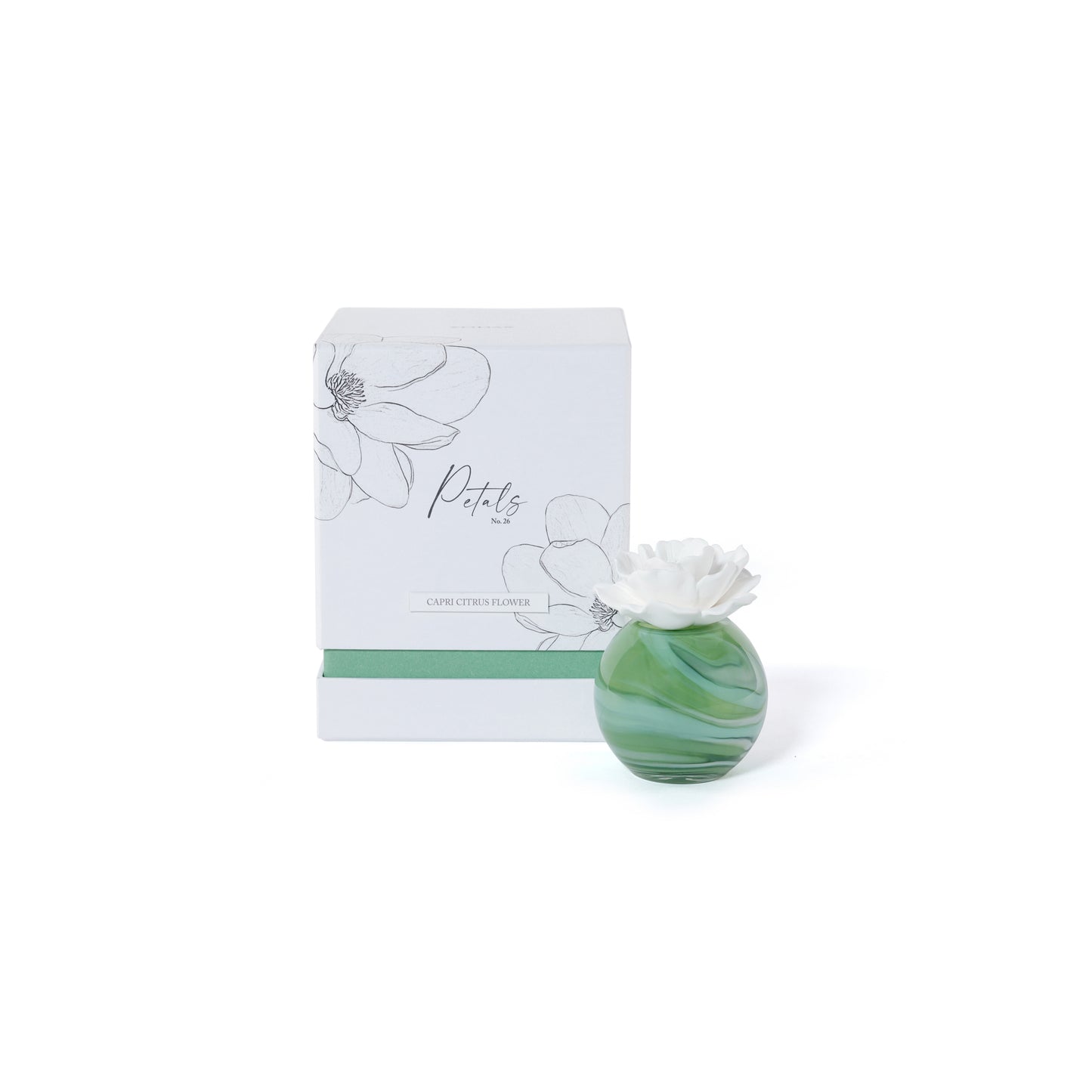Capri Citrus Flower Petals Zodax Aroma Porcelain Diffuser 50 ml