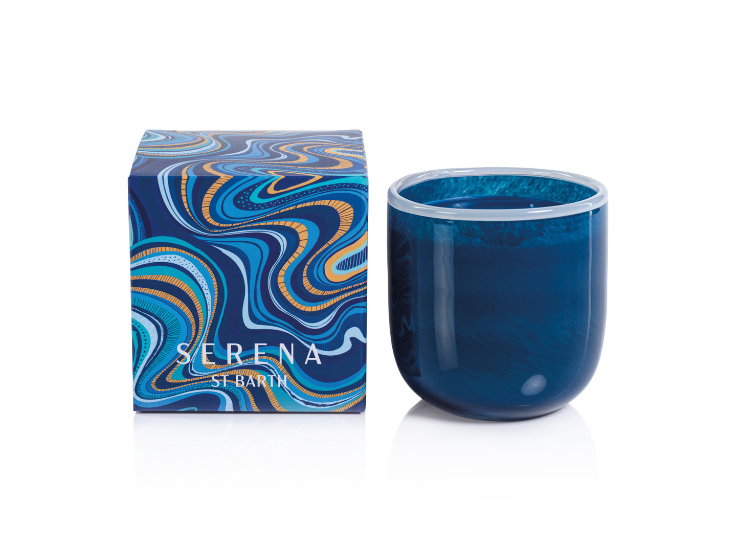 ISLAND MELANGE Zodax Serena Saint Barth Scented Jar Candle 14.5 oz - Gift Boxed