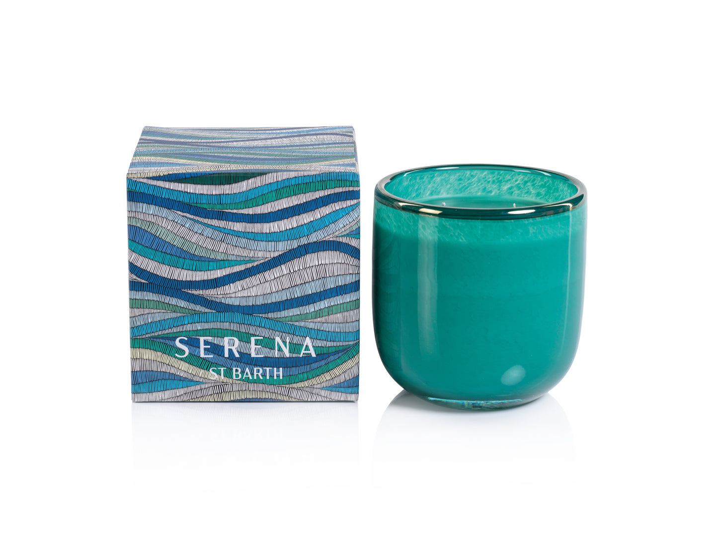 LEMON THYME Zodax Serena Saint Barth Scented Jar Candle 14.5 oz - Gift Boxed