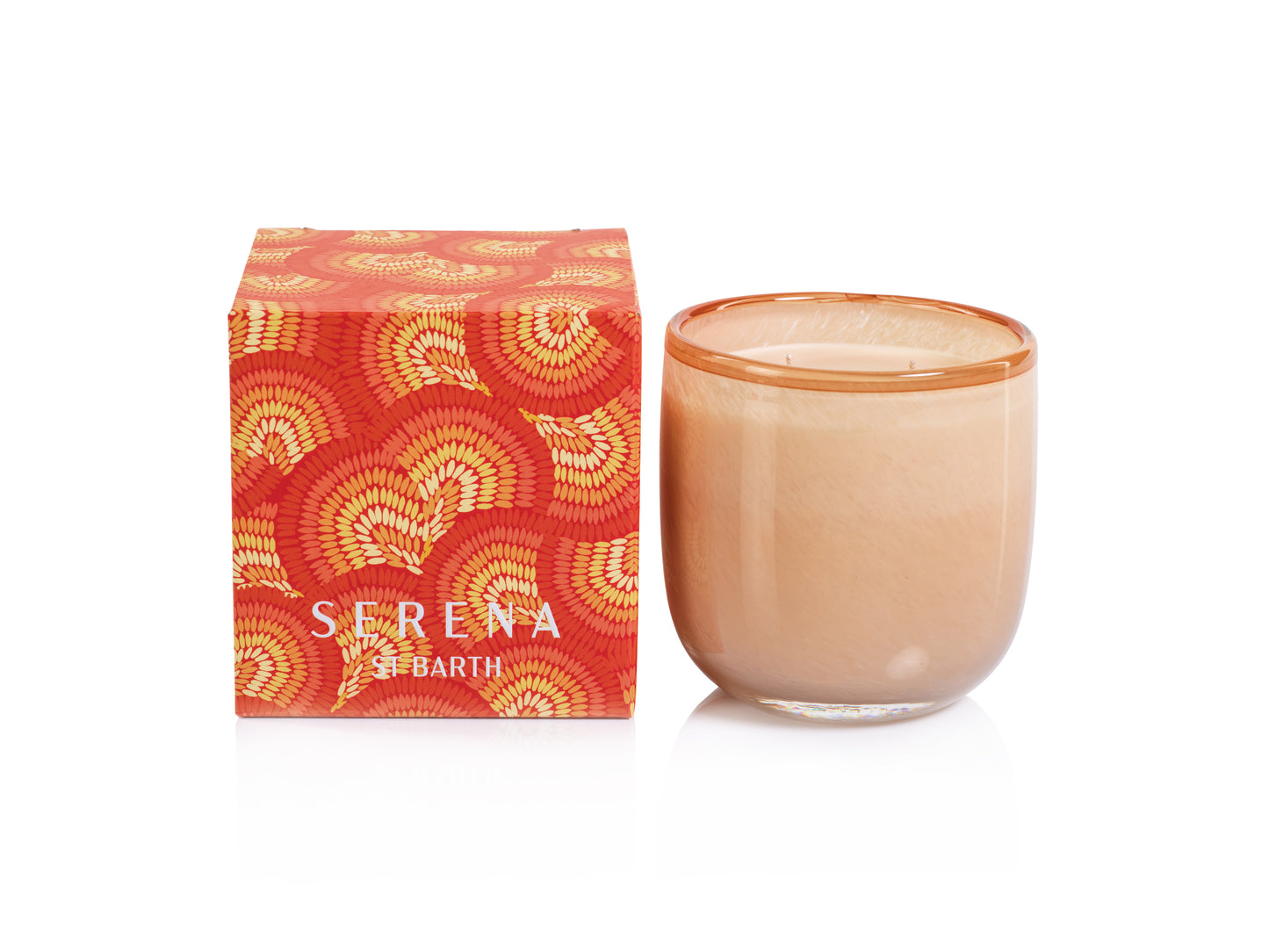 PASSIONFRUIT NECTARINE Zodax Serena Saint Barth Scented Jar Candle 14.5 oz - Gift Boxed