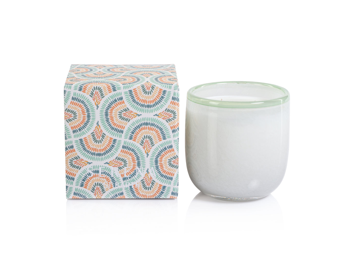 CITRON VERT POIVRE Zodax Serena Saint Barth Scented Jar Candle 14.5 oz - Gift Boxed